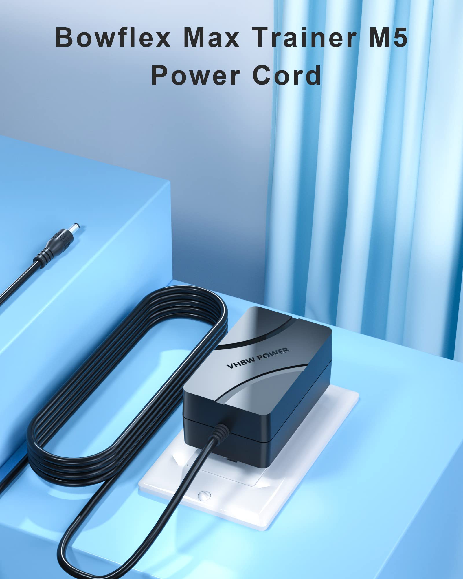 For Bowflex Max Trainer Power Cord Compatible With Bowflex Max Trainer M5 Power Cord, M3 M7 M8 Hvt Exercise Elliptical Treadmill