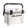Plano Frost 21-Quart Hard Cooler, Includes Dry Basket, Small, White And Black, Durable, Insulated Ice Chest For Camping, Fishing