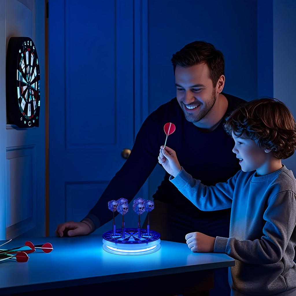 Coolgift Mart Light Up Dart Holder, Acrylic Dart Holder With Multiple Color Modes And Brightness Adjustment Function With Remote