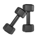 Kore Pvc Dm3KgCombo 161 Fixed Dumbbells Set And Fitness Kit For Men And Women Whole Body Workout, Black