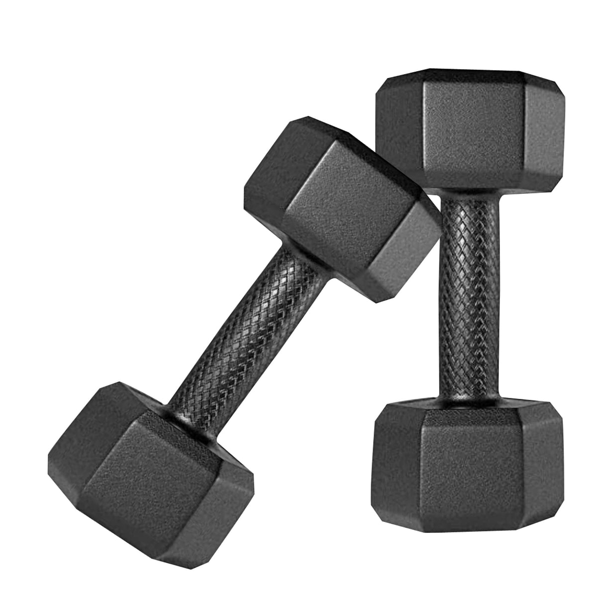 Kore Pvc Dm3KgCombo 161 Fixed Dumbbells Set And Fitness Kit For Men And Women Whole Body Workout, Black