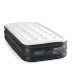 Yssoa Twin Camping Air Mattress With Built-In Electric High-Speed Pump, 18 Bed Height, Blow Up Inflatable Airbed With Carrying B