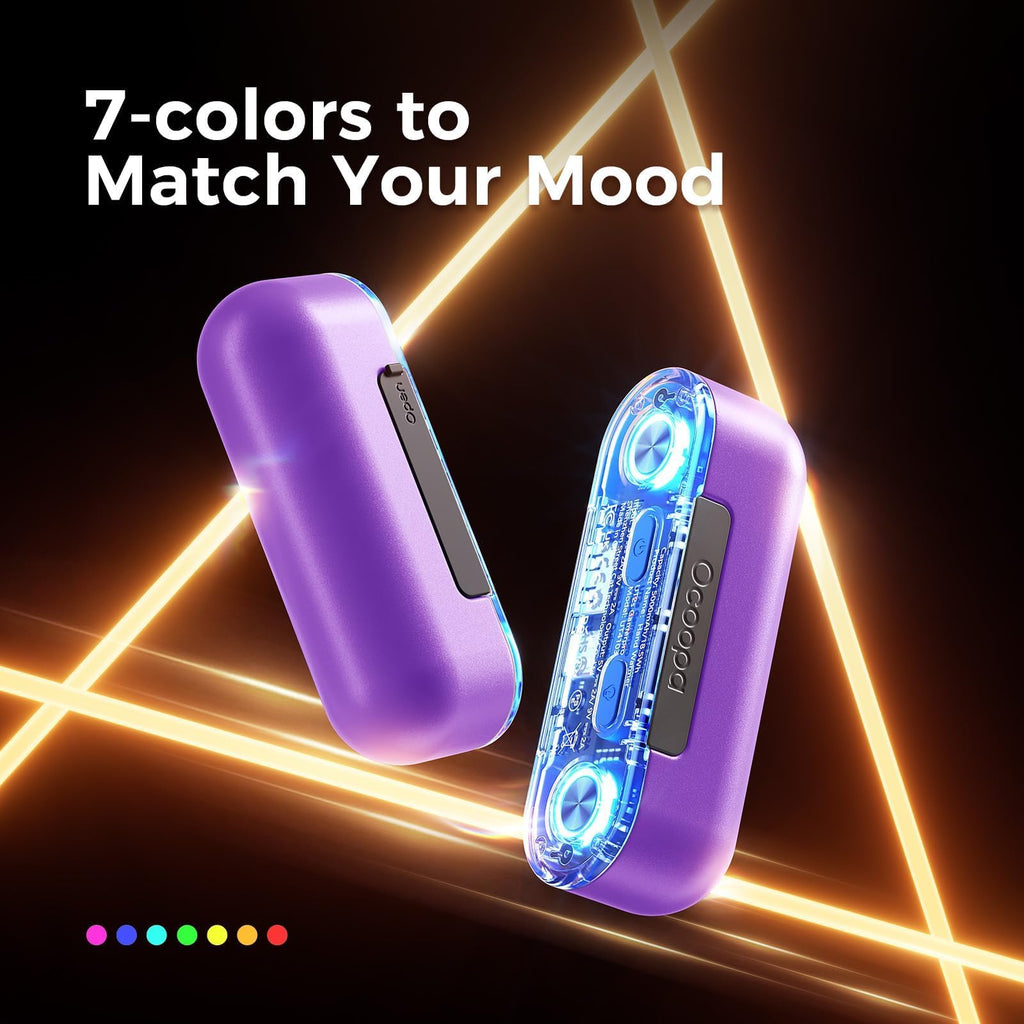 Ocoopa Magnetic Rechargeable Hand Warmers 2 Pack, 18W Fast Charging, 10000Mah Electronic Portable Pocket Heater, Seven-Color Rgb