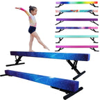 Seliyoo Adjustable Balance Beam For Kids - 8Ft Gymnasitcs Beam - High And Lower Floor Beam For Gymnastic Center Gymnastics Equip