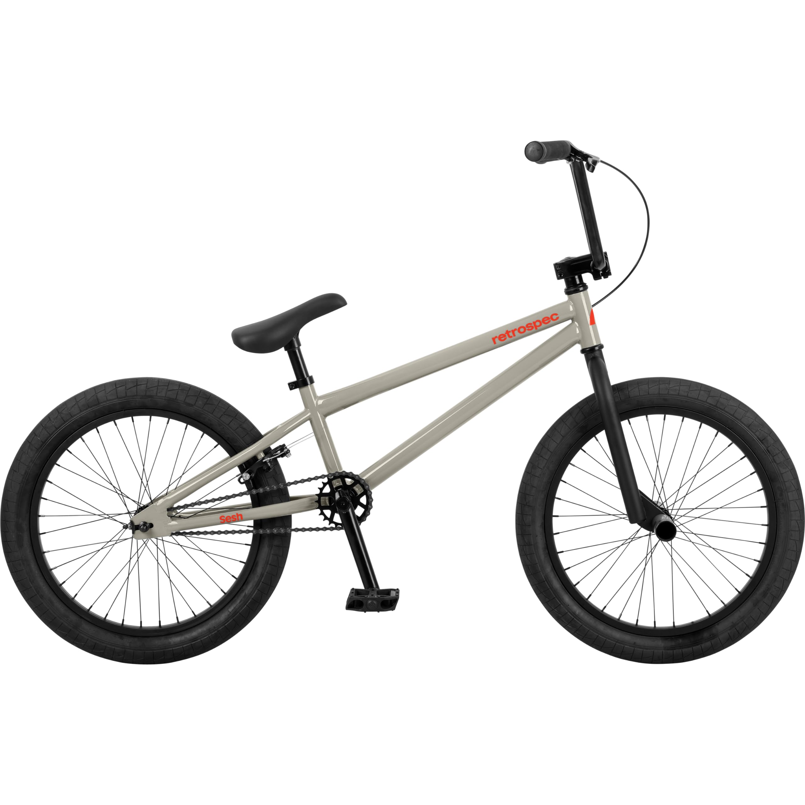 Retrospec Sesh BMX Bike for Kids - 20in Freestyle Bicycle with Pro-Level Features, Removable Axle Pegs & U-Brake - Durable Steel