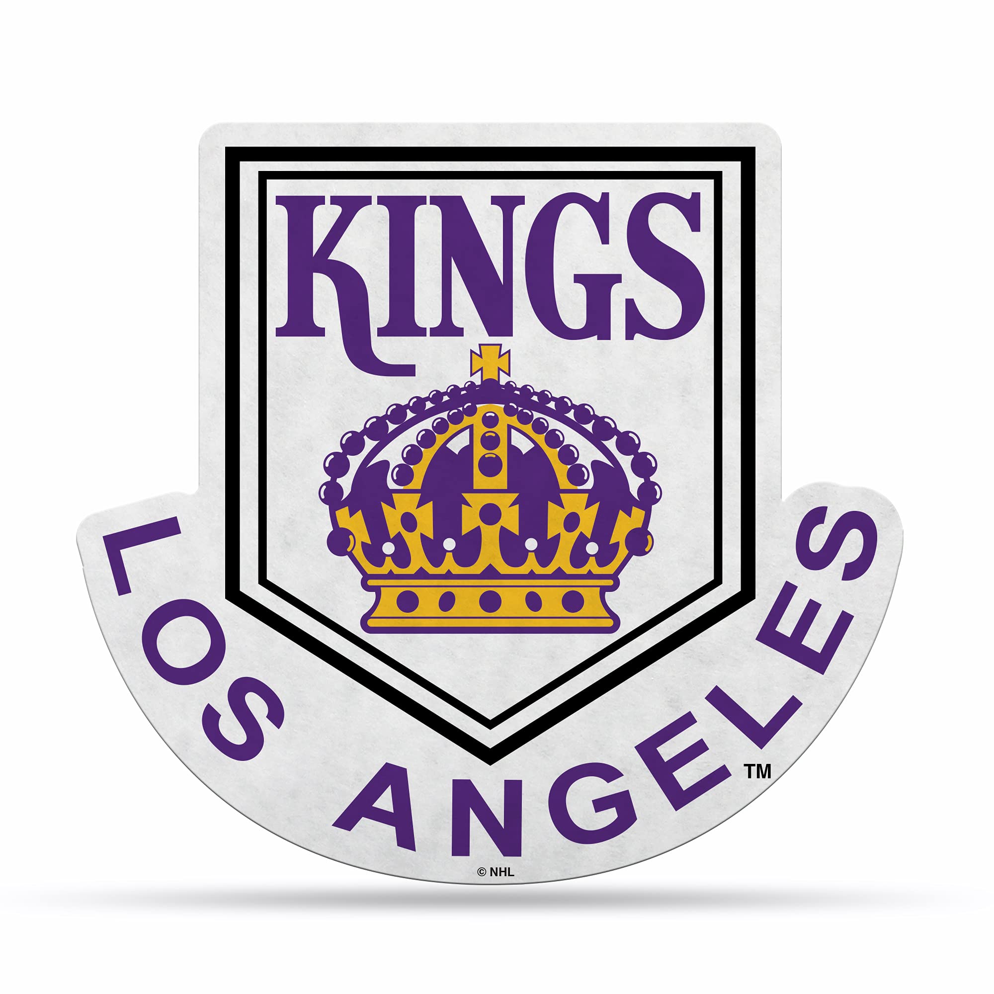 Rico Industries Nhl Los Angeles Kings Retro Shape Cut Pennant - Home And Living Room D  Cor - Soft Felt Ez To Hang