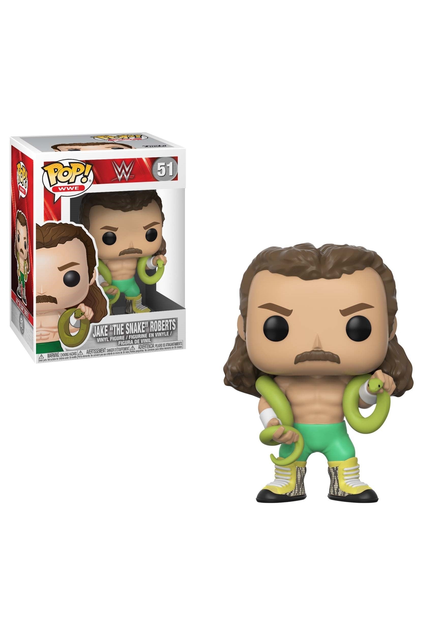 Funko POP! WWE: WWE Jake The Snake (Styles May Vary) Collectible Figure, Multicolor
