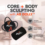 Ab Dolly Plus Core Abdominal Training System Portable Home Gym Ab Exercise Machine Workout Equipment For All Fitness Levels, Bla