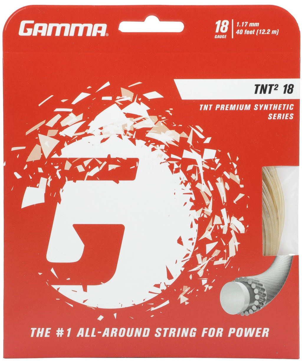 Gamma Tnt2 18G Tennis String, White