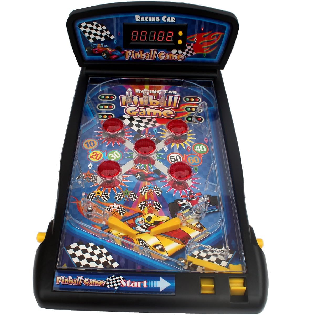 Trisquirrel Pinball Machine Electronic Tabletop Pinball Game 16.5 Inch With Lights & Sounds  Led Digital Scoreboard--Ideal For F
