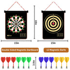Gitus Magnetic Dart Board Indoor Outdoor Games For Kids With 12 Darts, Gifts For Teenage Boys Teen Boys Gifts Ideas Toys Gifts F