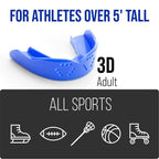 Sisu 3D Mouthguard, Hot Pink - 2.0Mm Thin - For Athletes Over 5    Tall - Pre-Formed For Custom-Molded Fit - Remoldable Up To 20