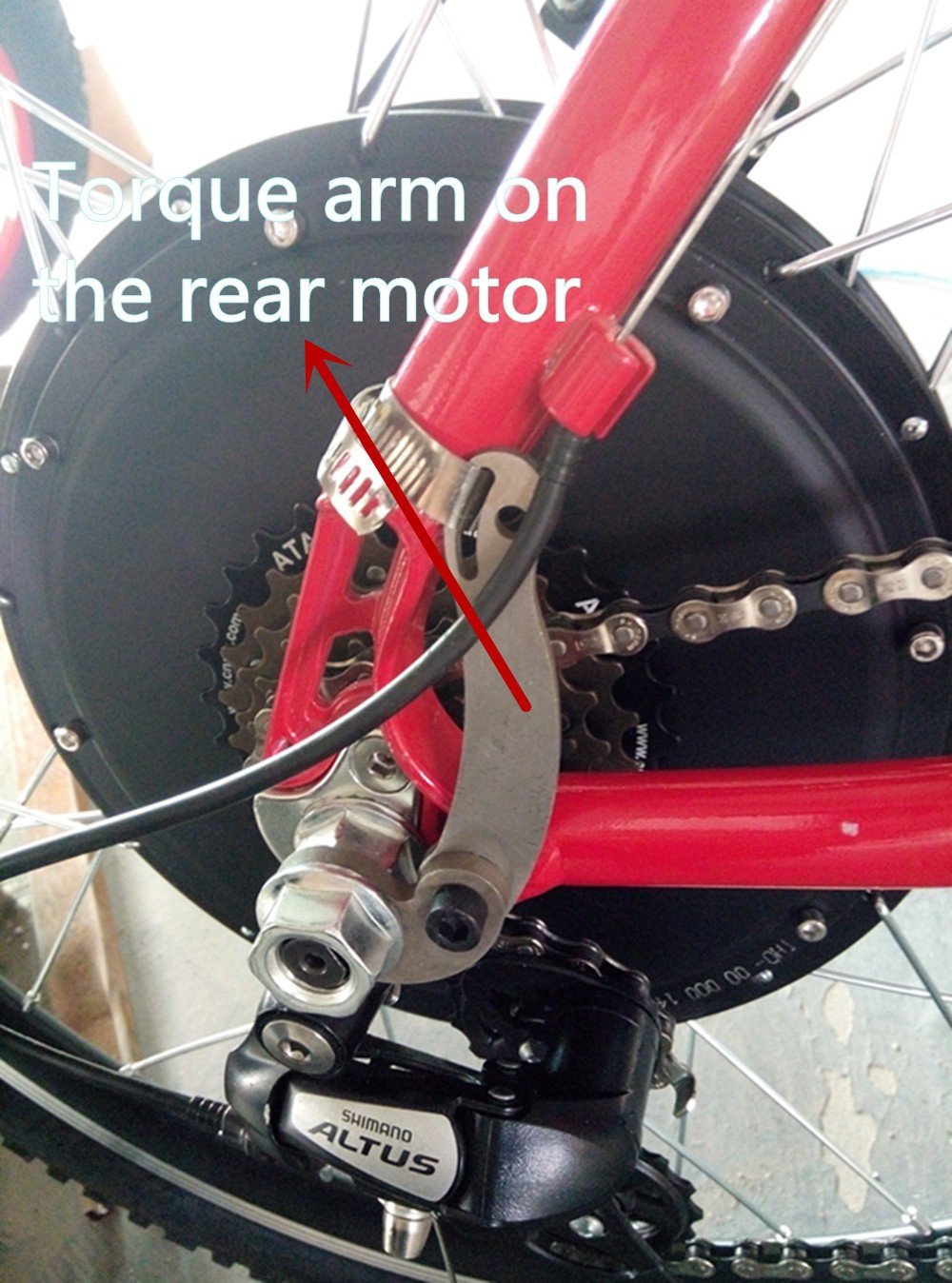 Nbpower Torque Arm-Universal For E-Bike Electric Bicycle -Front Or Rear,M14 For E-Bike Conversion Kit,Electric Bike Kit Torque A