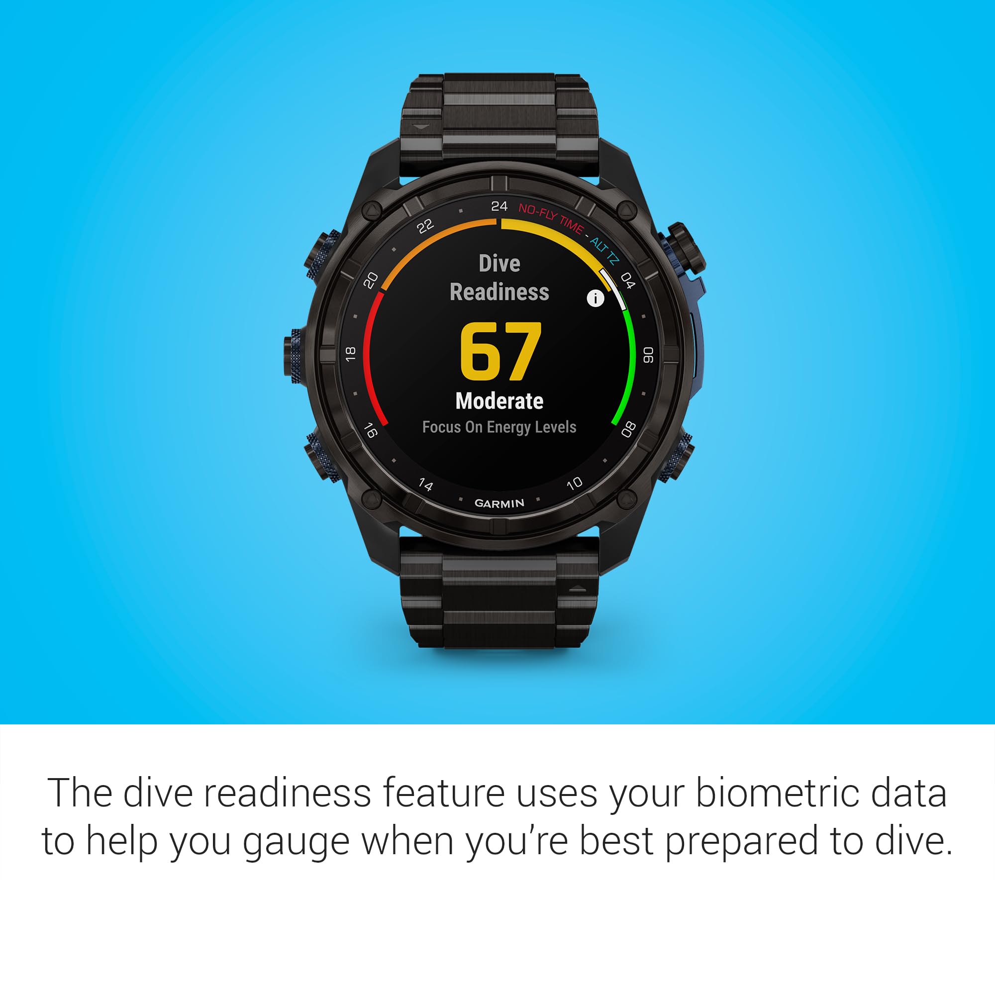 Garmin Descent Mk3I, Dive Computer And Multisport Gps Smartwatch, Air Integration, Black Titanium