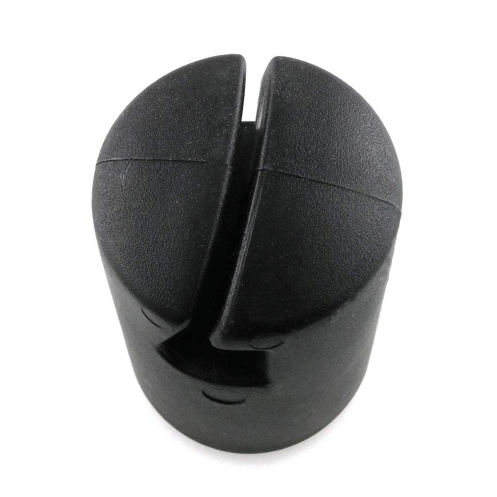 Jcbiz 6Pcs 1.26'' Black Trampoline Fiber Protective Cover Trampoline Enclosure Pole Cap For Flat Steel Sheet Top Ring System