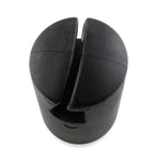 Jcbiz 6Pcs 1.26'' Black Trampoline Fiber Protective Cover Trampoline Enclosure Pole Cap For Flat Steel Sheet Top Ring System