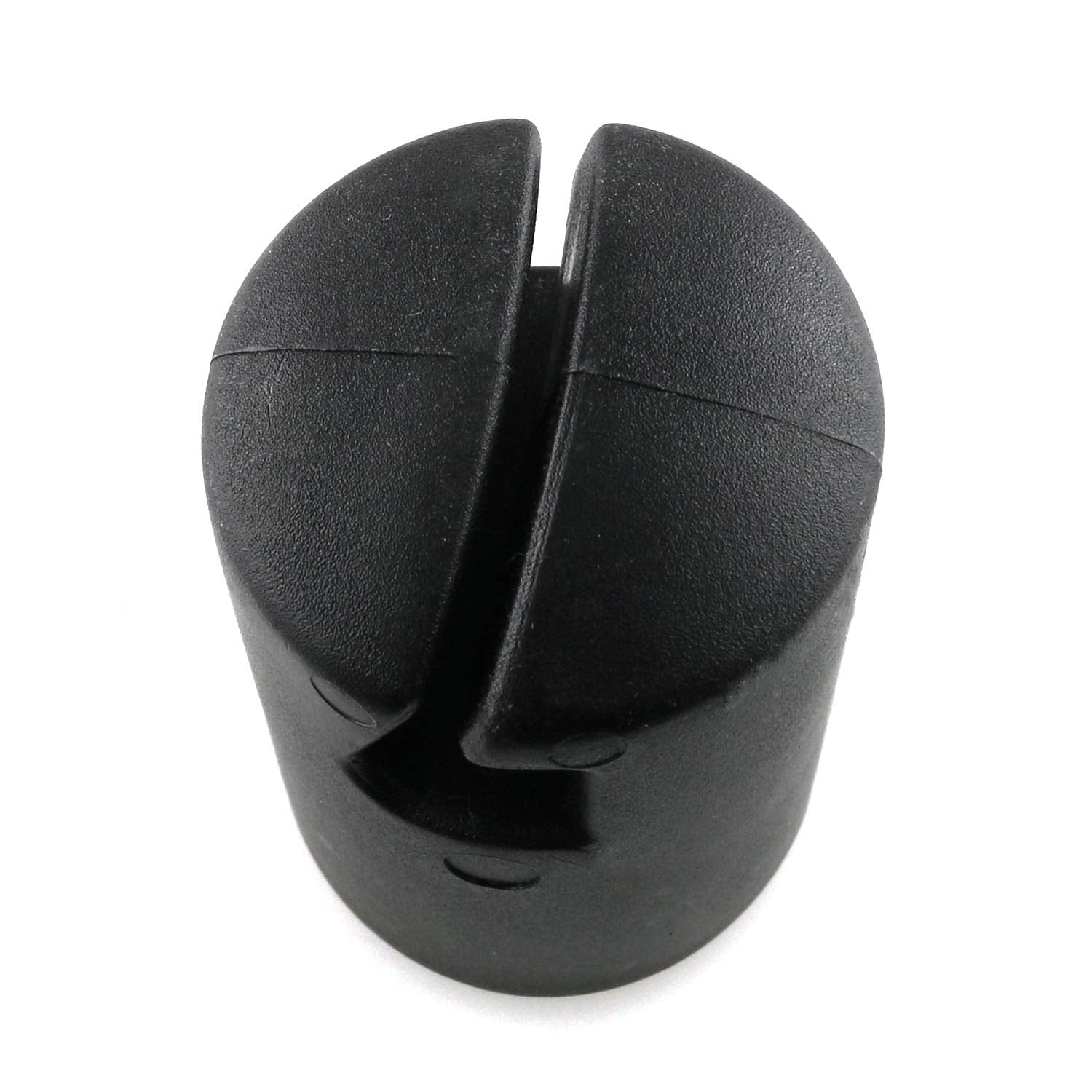 Jcbiz 6Pcs 1.26'' Black Trampoline Fiber Protective Cover Trampoline Enclosure Pole Cap For Flat Steel Sheet Top Ring System