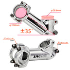Meische 31.8 Stem 90Mm Mountain Bike Stem, 35 Degree Bicycle Stem Riser Short Handlebar Stem For Mtb, Road Bike, Bmx(Glossy Silv