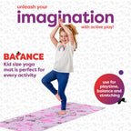 Antsy Pants Kids Yoga Mat - Yoga Mats for Kids, Home Workout, Travel, Fitness, Pilates, Stretching, Sturdy Non-Slip Exercise Mat