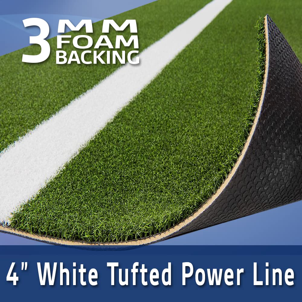 Wuvee The Elite Softball Pitching Mat - Pb36120Green 3' X 10' Xl Green Nylon Softball Pitchers Pitching Mound With 5Mm Foam Powe