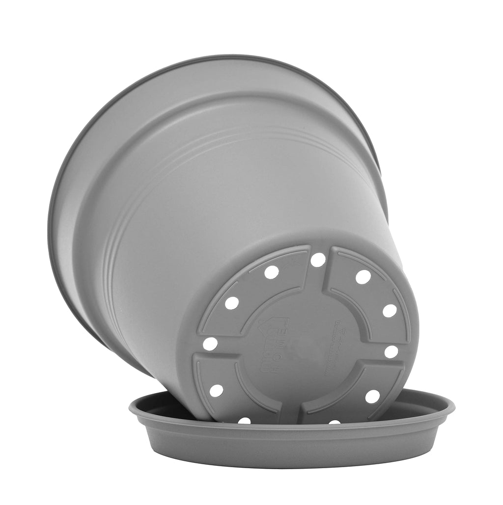 Mintra Home Garden Pots 4Pk (Grey, 15Cm Diameter (59In))