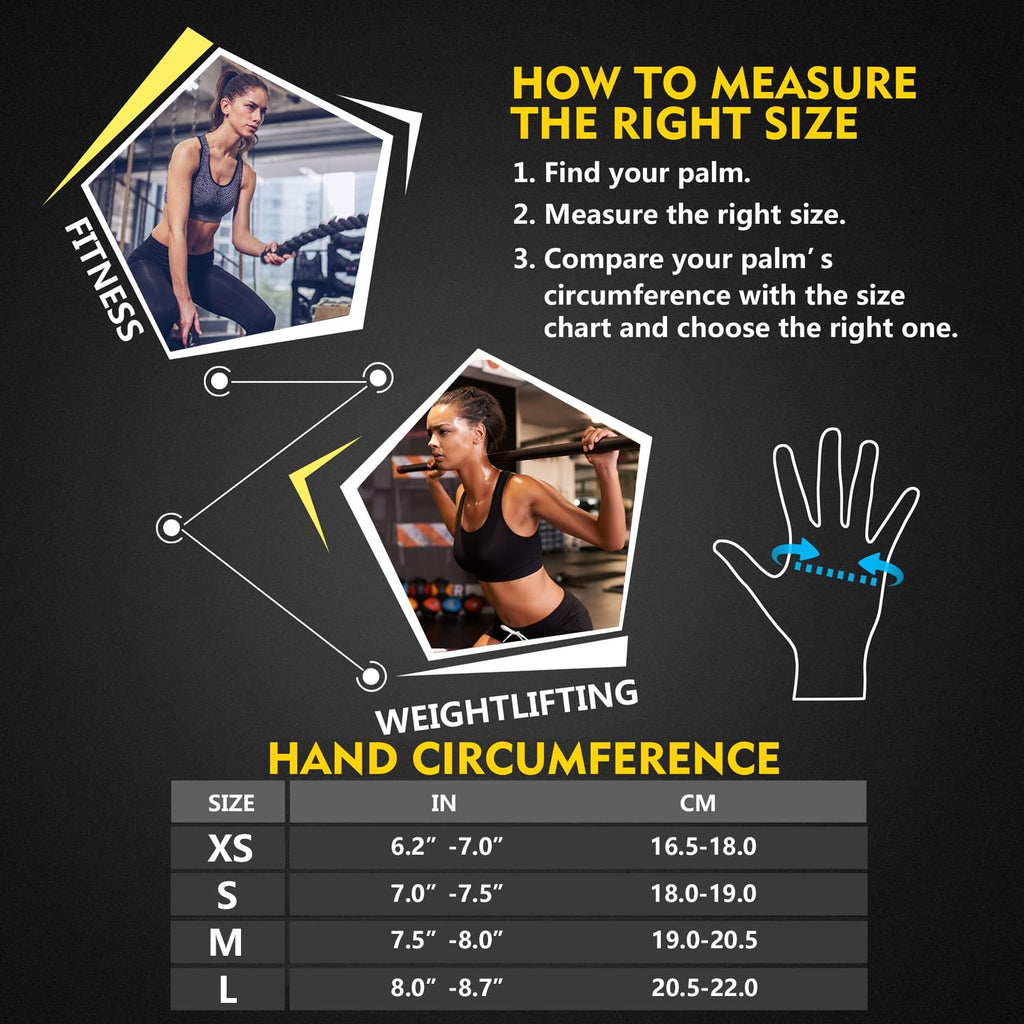 Ihuan Breathable Gloves With Wrist Support For Men And Women | Enhance Palm Protection | Extra Grip For Fitness, Weight Lifting,