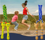 Sackorange 4 Pack Jump Rope With Wood Handles For Kids - Skipping Rope Great For Children And Students Outdoor Fun Activity, Par