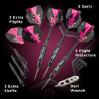 Viper Vanity Steel Tip Darts With Storage/Travel Case: Dart Diva, 22 Grams