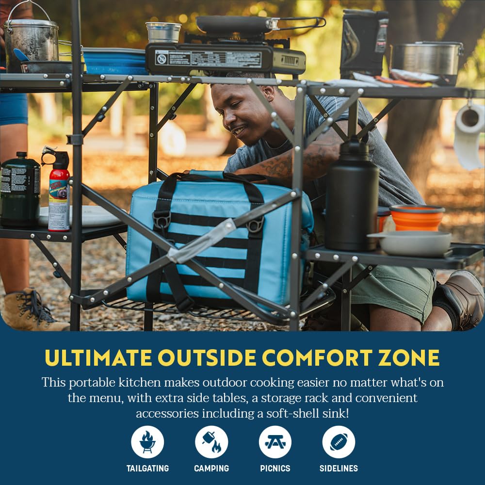 Gci Outdoor Master Cook Station, Portable Camp Kitchen Table