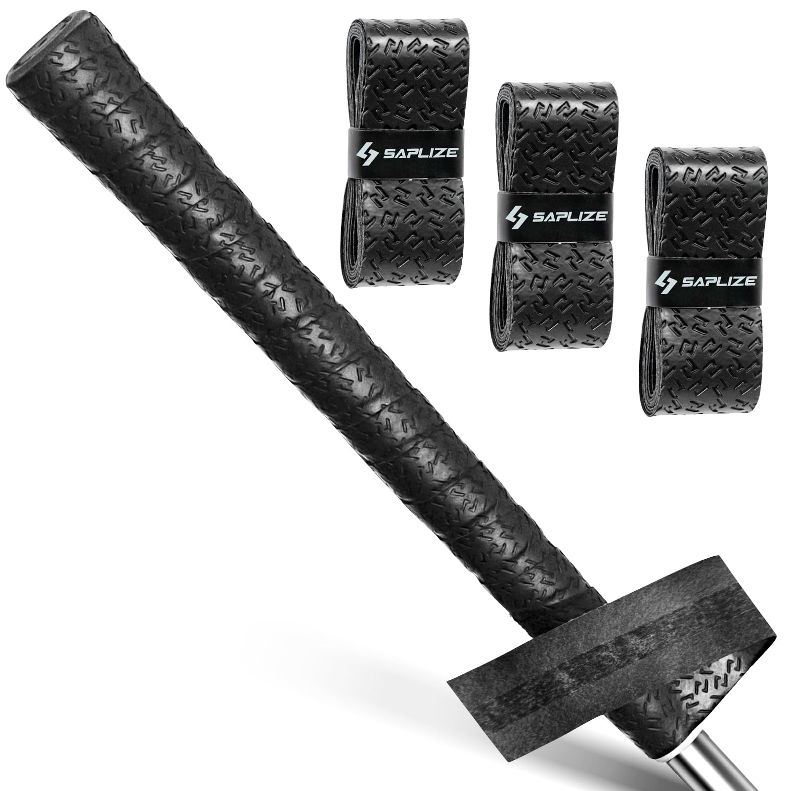 SAPLIZE Grip Wrap Upgrade, 1500mm Length, Unprecedented Adhesive Backing, 3-Pack of Adhesive Urethane Grip Wrap, New Non-Slip So