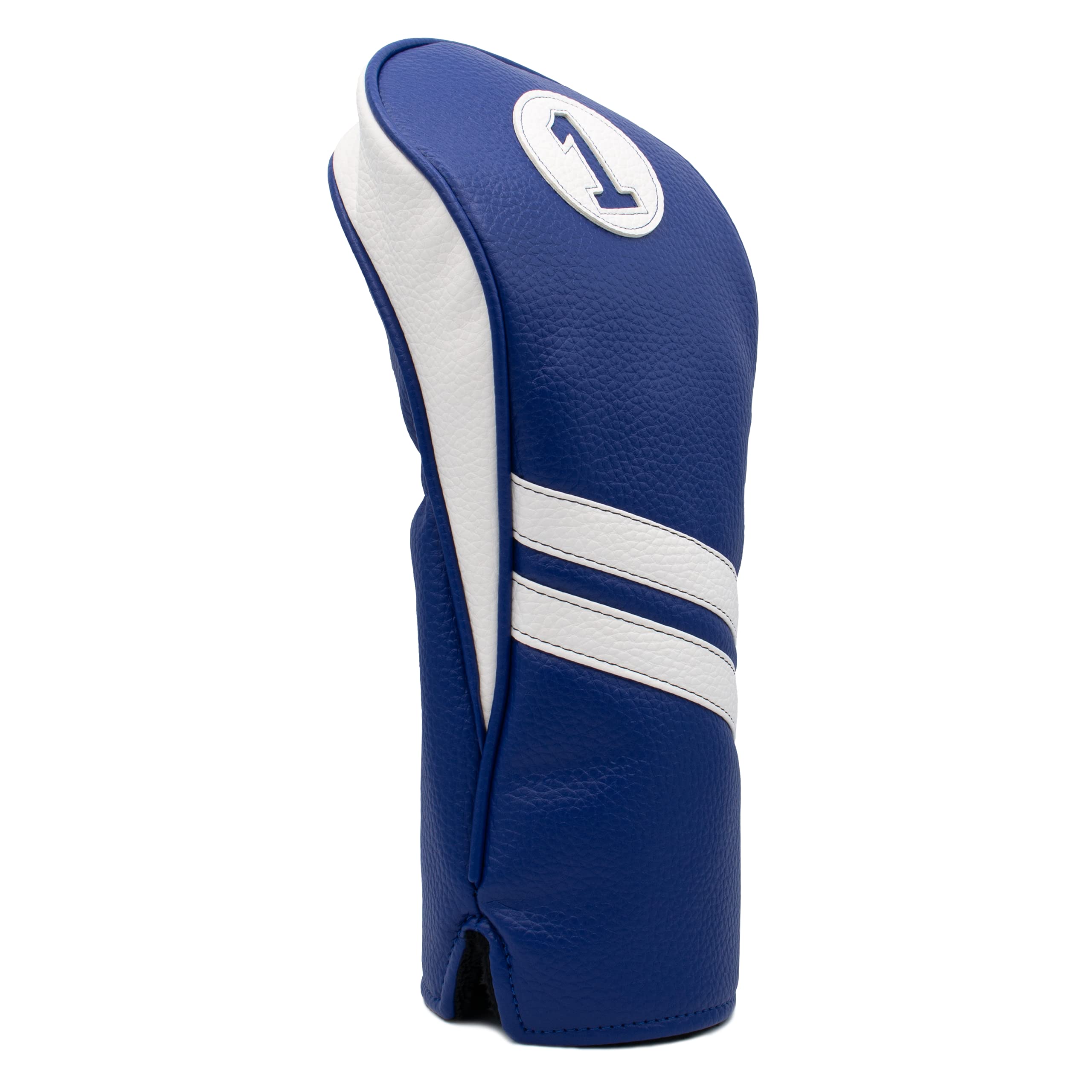 Proactive Sports Vintage Golf Club Head Covers For Driver | 1 Headcover For Up To 460Cc | Classic Leather Look | Navy/White