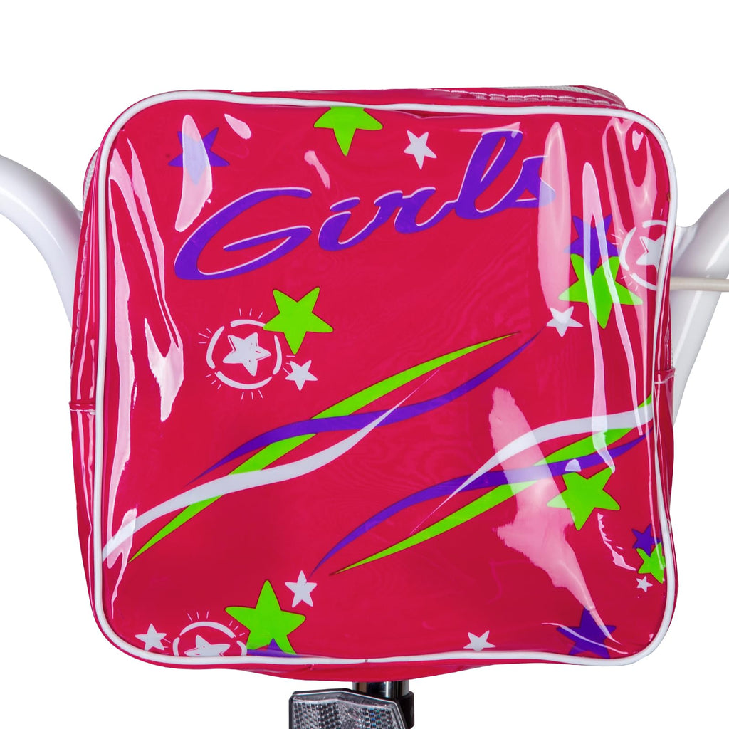 Weize Girls Bike For 6-12 Years Old Kids, 20 Inch Kids Bike With Training Wheels, Streamers, Basket And Doll Seat, Children Bicy
