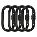 BYANG Heavy Duty Locking Climbing Carabiner Clip CE Rated 25 kN 5600 LB Rugged Terrain Approved Industrial Strength Twist Lock C