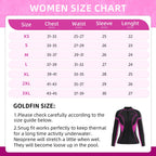 Goldfin Womens Wetsuit Top, 2Mm Neoprene Wetsuit Jacket Ladies Long Sleeve For Water Aerobics Diving Surfing Kayaking, X-Large