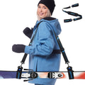 Soarify Ski Straps and Pole Carrier Avoid Struggle Effortlessly Transport Ski Gear Everywhere Cushioned Shoulder Sling (2 PCS)