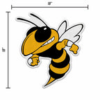 Rico Industries Ncaa Georgia Tech Yellow Jackets - Gt Mascot Shape Cut Pennant - Home And Living Room D  Cor - Soft Felt Ez To H