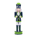 FOCO NFL Seattle Seahawks Team Logo 14 Holiday Nutcracker, Version 2, One Size