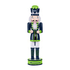 FOCO NFL Seattle Seahawks Team Logo 14 Holiday Nutcracker, Version 2, One Size