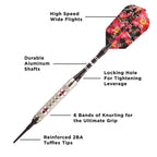 Viper By Gld Products Desert Rose Soft Tip Darts With Storage/Travel Case, 16 Grams,Pink,20-0600-16