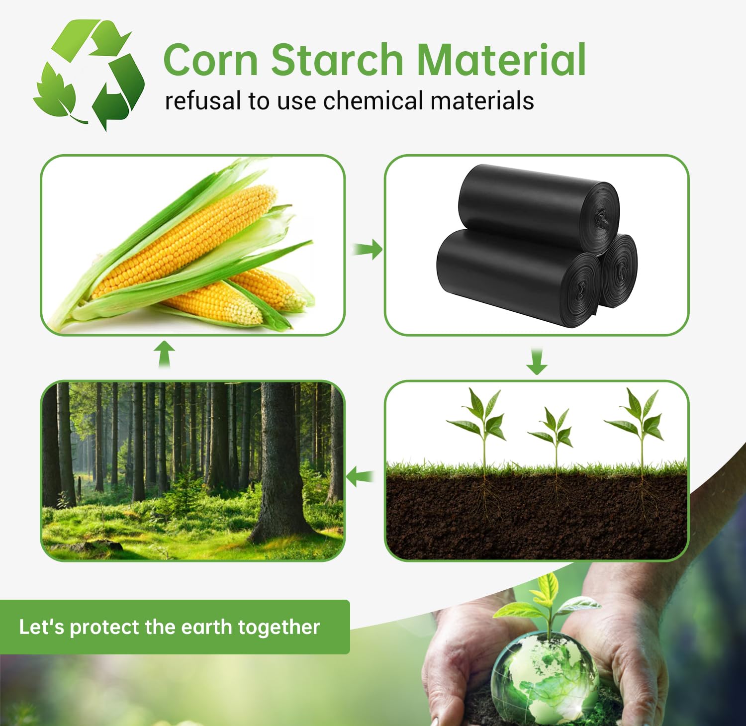 50 Portable Toilet Bags For Camping, 8 Gallon 1.3 Mil Thickened Compostable Toilet Replacement Bags For Portable Potty, Trash Ba