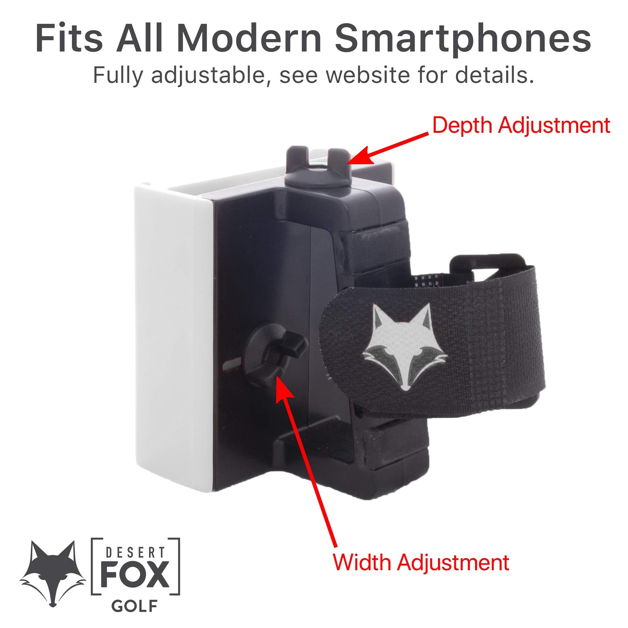 DESERT FOX GOLF - Phone Caddy - Gray