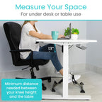 Vive Folding Pedal Exerciser - Under Desk Exercise Bike For Seniors, Elderly - Sit Down Stationary Peddler Equipment For Arm, Le