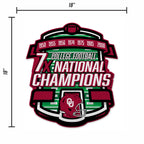 Rico Industries Ncaa Oklahoma Sooners Champ Shape Cut Pennant - Home And Living Room D  Cor - Soft Felt Ez To Hang