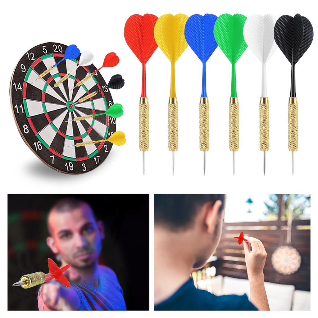 Accmor 12 Pack Steel Tip Darts, 18 Grams Metal Tip Dart Set, Darts Metal Tip Set, Metal Darts For Dartboard