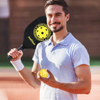 Amicoson Pickleball Paddles - Set Of 4 Paddles, Indoor & Outdoor Balls, Paddle Wood Racket Ergonomic Cushion Grip, 8 Balls 1 Car