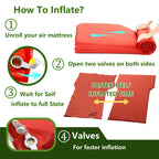M Karmater Suv Air Mattress For Car Camping, Extra Thick Memory Foam Car Air Mattress, Car Sleeping Pad Self Inflating Suv Campi