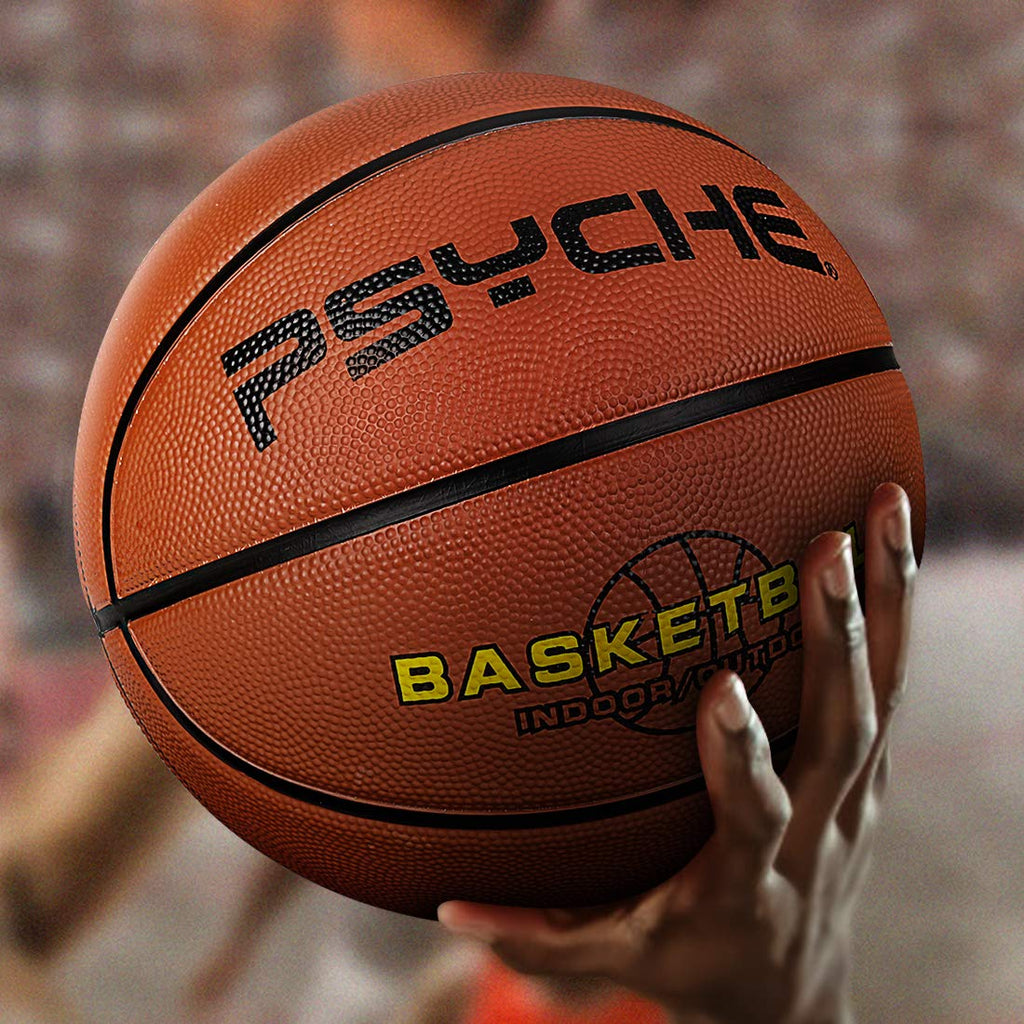 Wisdom Leaves Kids Youth Basketball Size 5 (27.5'') Rubber Indoor Outdoor Basketball For Child Boy Girls Teen Park Backyard Pool