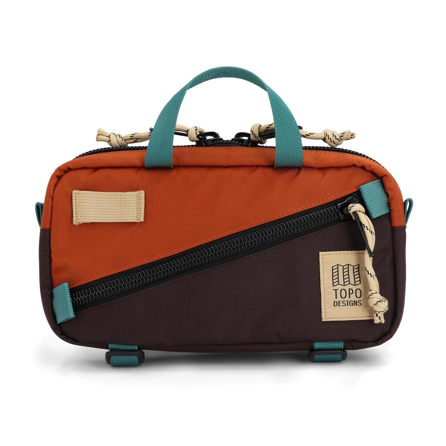 Topo Designs Mini Quick Pack - Shoulder Sling + Waist Pack for EDC and Daily Commute, Bike Rides, Internal Organization (Clay/Ch