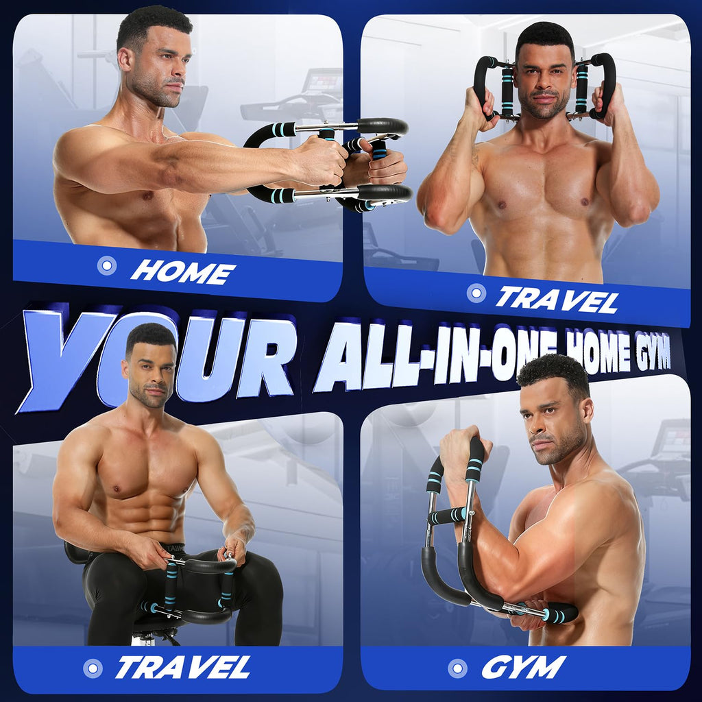 Twister Arm Trainer for Men, Adjustable Chest Workout Equipment for Home Gym, Muscle Builder & Strength Training for Arms, Chest