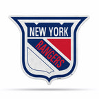 Rico Industries Nhl Hockey New York Rangers Retro Shape Cut Pennant - Home And Living Room D  Cor - Soft Felt Ez To Hang